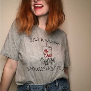 Chick-Fil-A fitted Grey Tee